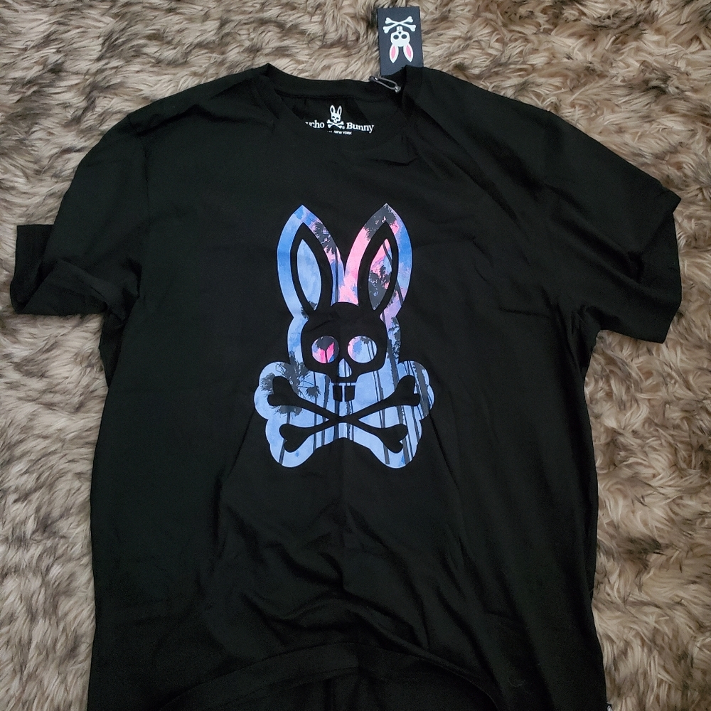 XL Black Psycho Bunny Men's Tshirt